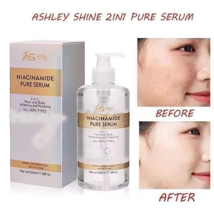 Niacinamide Pure Serum 2 in 1 face and body whitening and hydrating All Skin Types 520ml