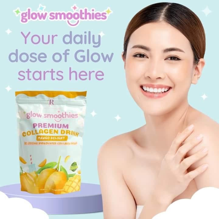 Glow Smoothies Premium Collagen Drink Mango Delight Buy 2 Get 1 Free