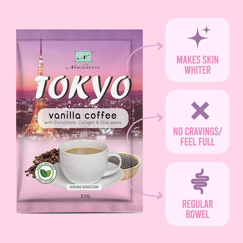 Namiroseus TOKYO Vanilla Coffee, 21g x 10 Sachets