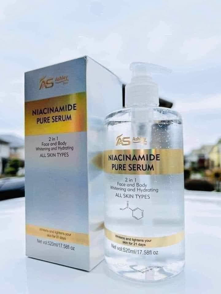 Niacinamide Pure Serum 2 in 1 face and body whitening and hydrating All Skin Types 520ml