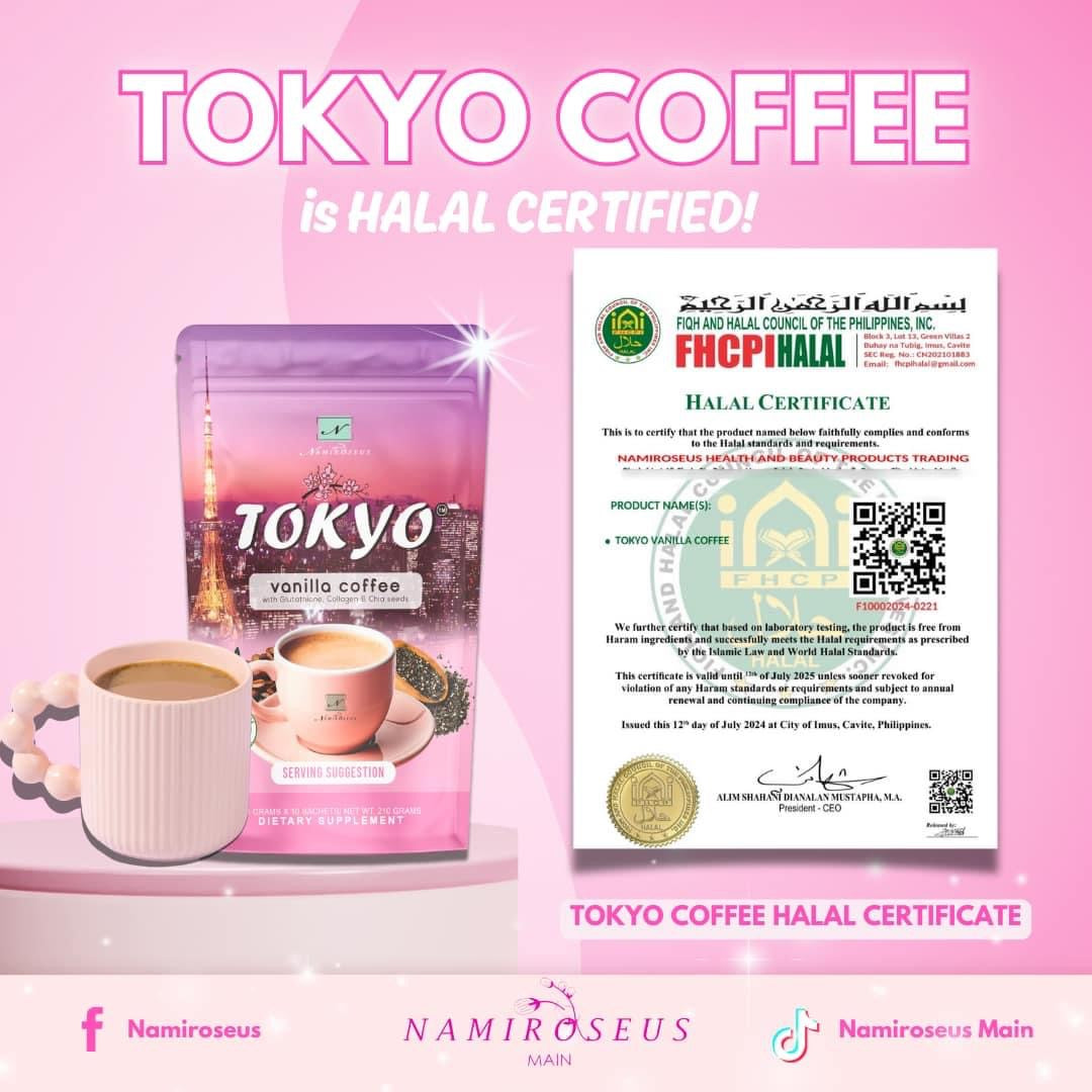 Namiroseus TOKYO Vanilla Coffee, 21g x 10 Sachets